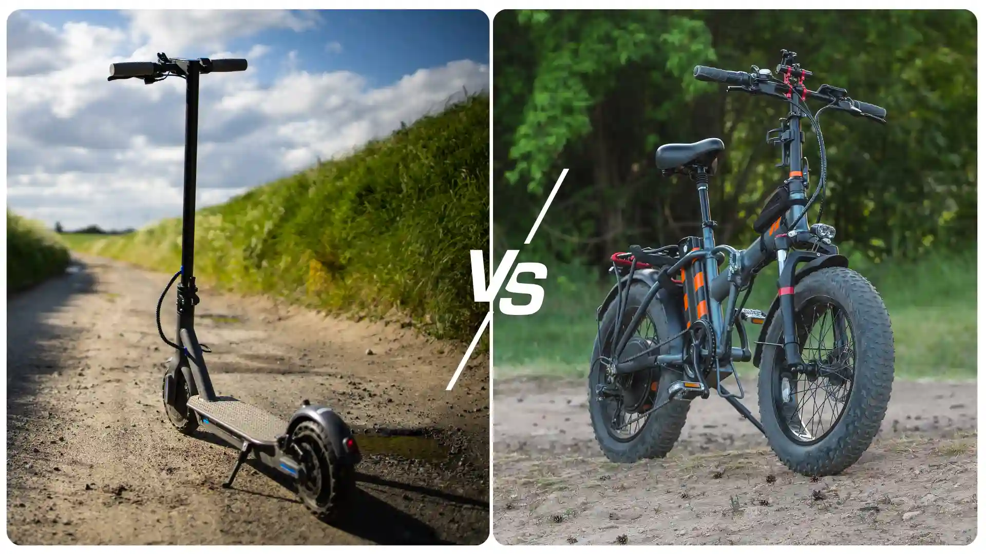 e-scooter vs e-bike